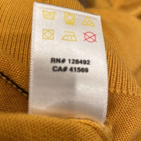 Greg Norman Golf Sweater Yellow V-Neck size Large - Picture 15 of 16